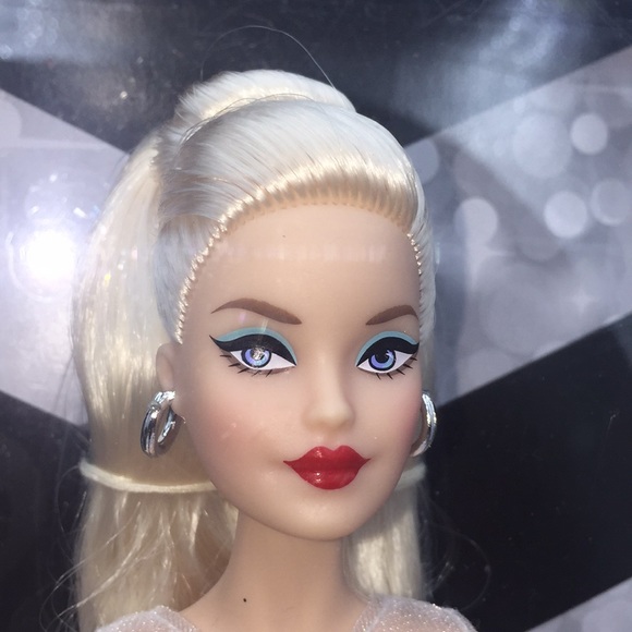 Barbie Signature 60th Anniversary Collector's Doll Blonde White Silver G… - Picture 13 of 15